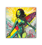 Surfing 1 52 Wrapped Canvas - Beyond T-shirts